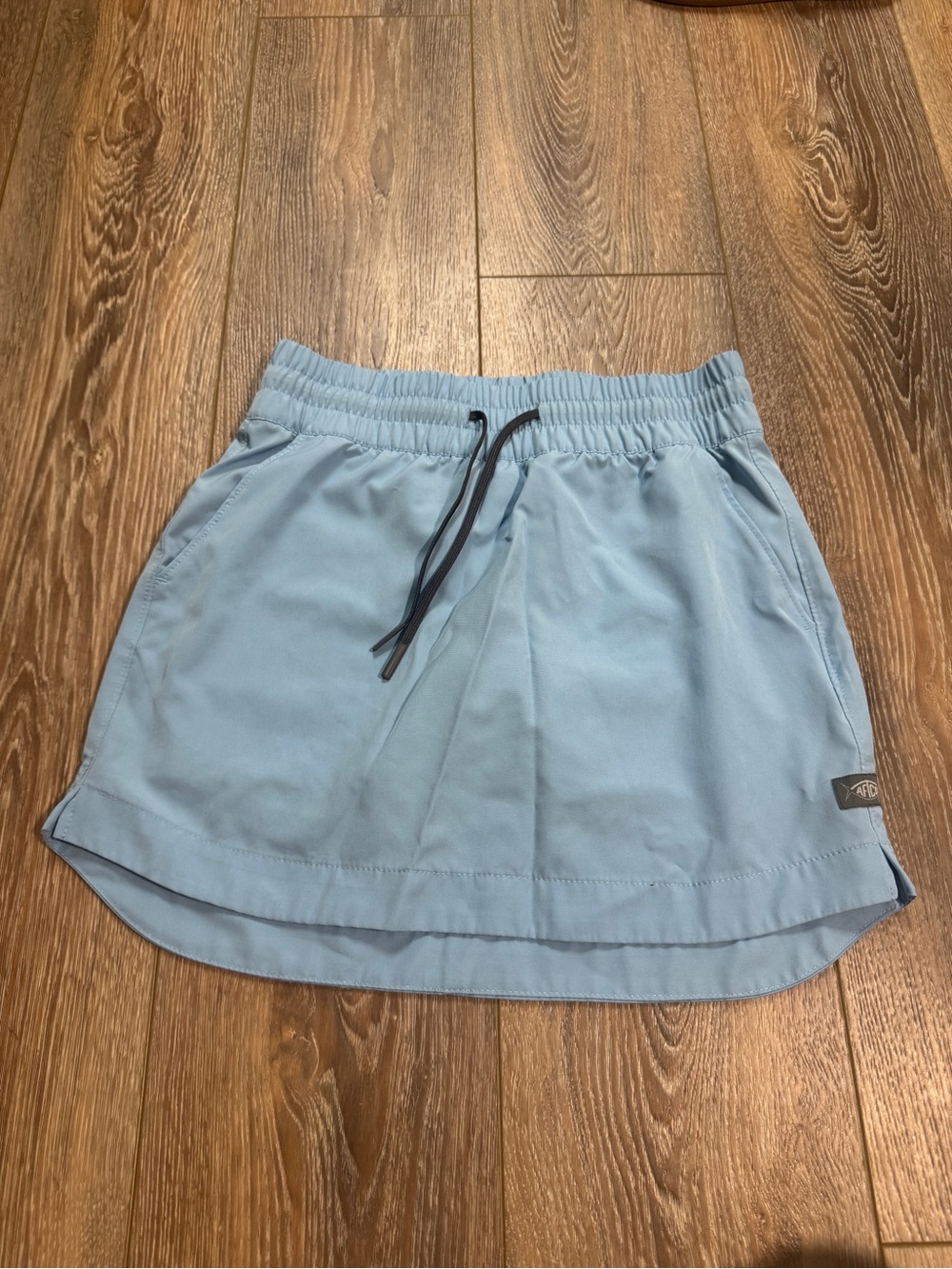 AFTCO Light Blue Athletic Skort with Drawstring